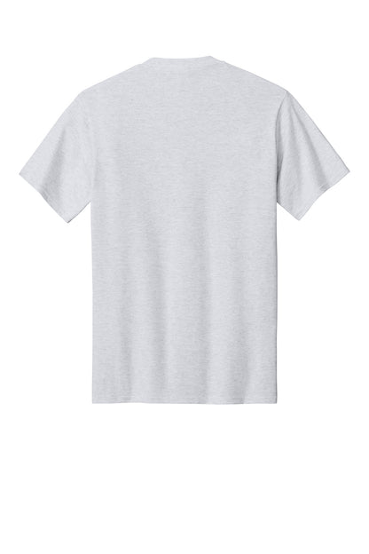 Custom Embroidered Port & Co T-Shirts  in Ash