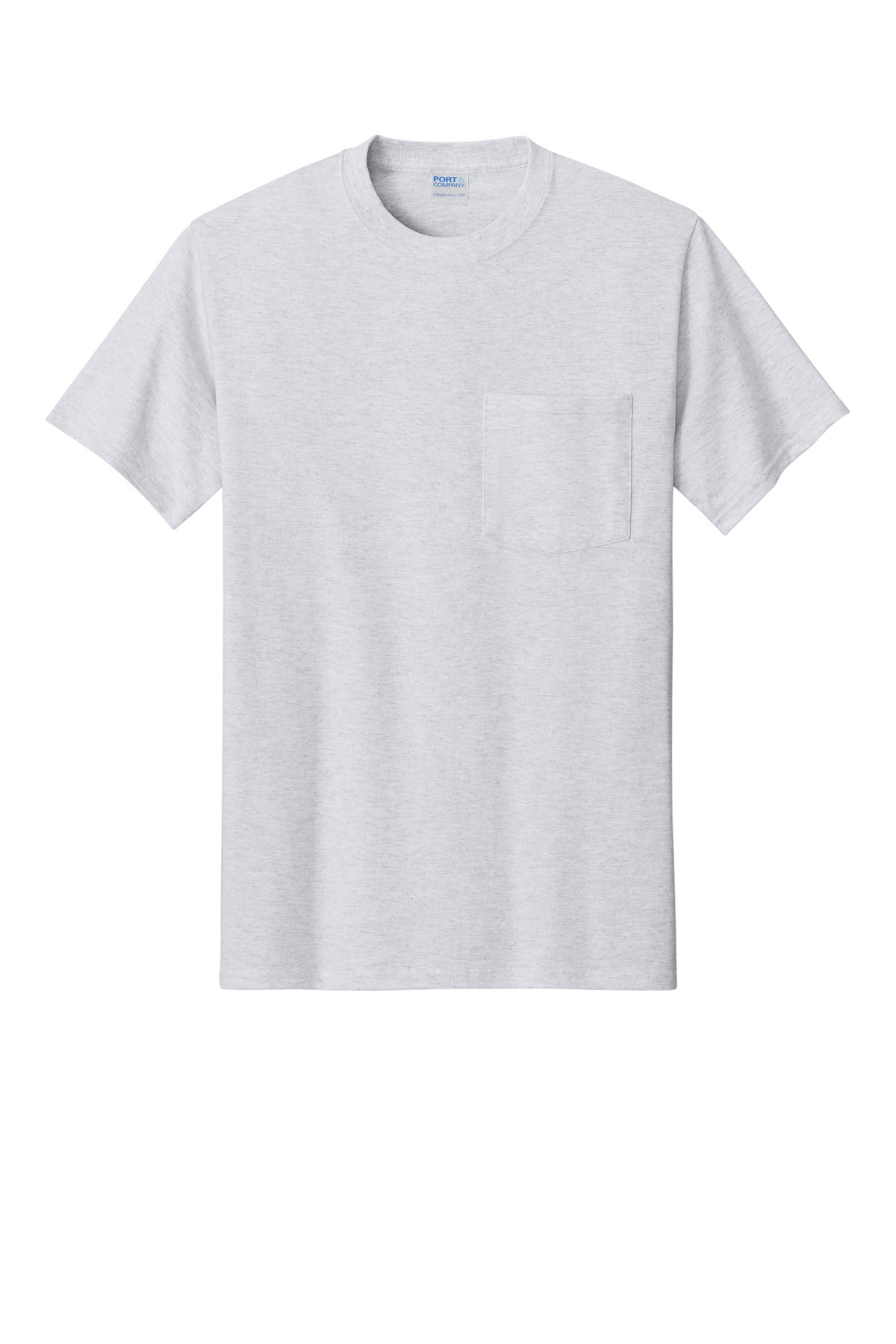 Custom Embroidered Port & Co T-Shirts  in Ash