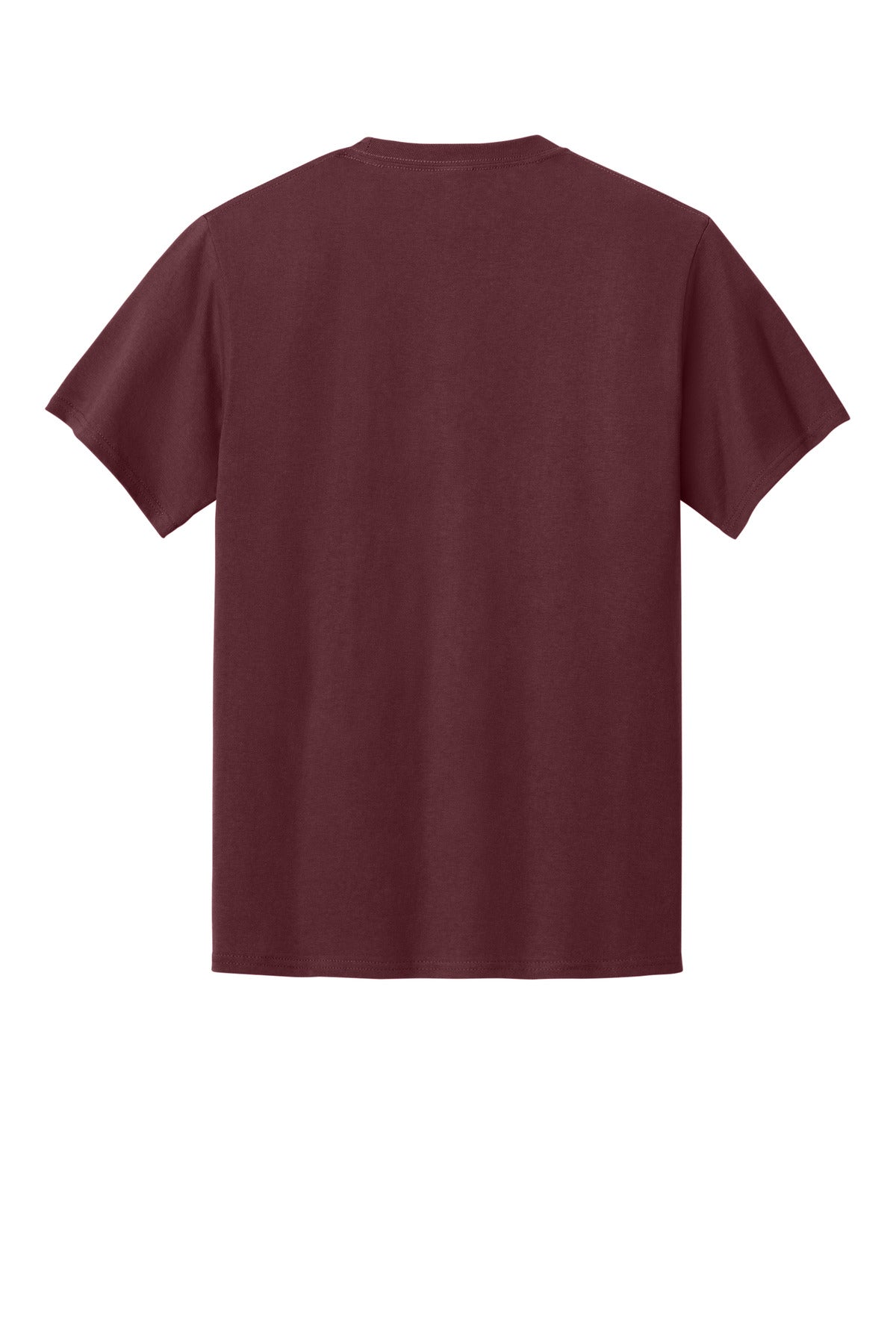 Custom Embroidered Port & Co T-Shirts  in Athletic Maroon