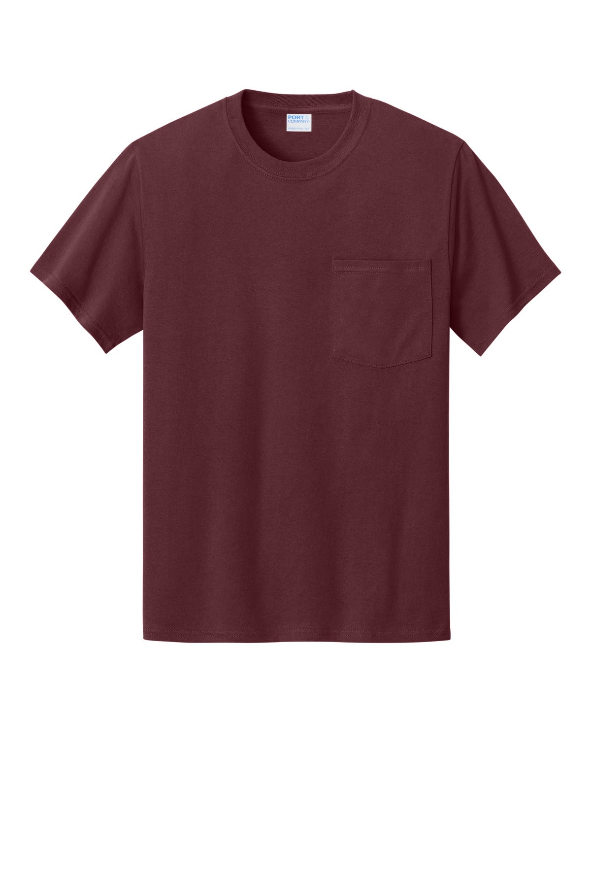 Custom Embroidered Port & Co T-Shirts  in Athletic Maroon