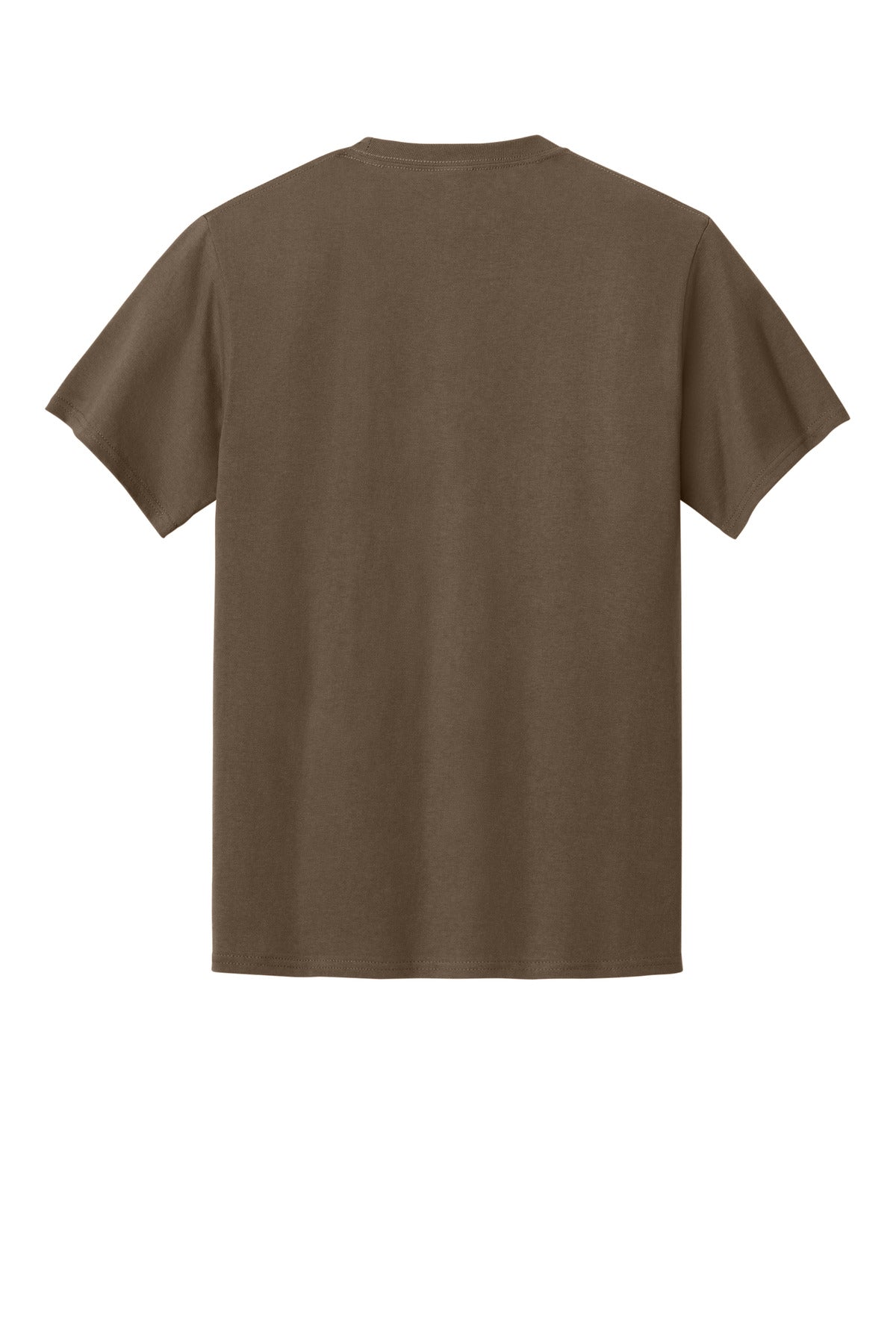 Custom Embroidered Port & Co T-Shirts  in Brown