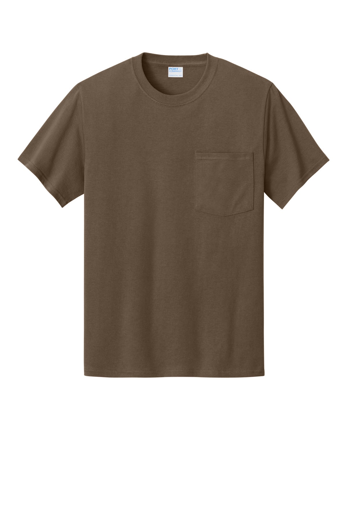 Custom Embroidered Port & Co T-Shirts  in Brown