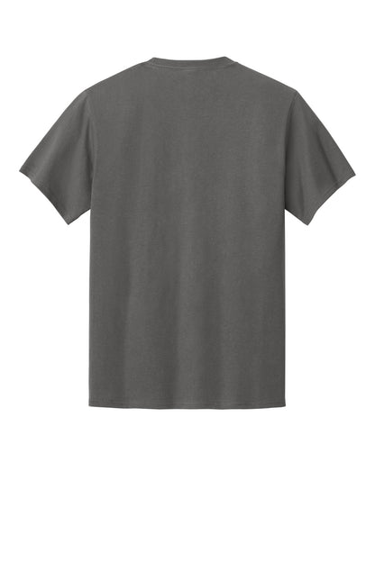 Custom Embroidered Port & Co T-Shirts  in Charcoal