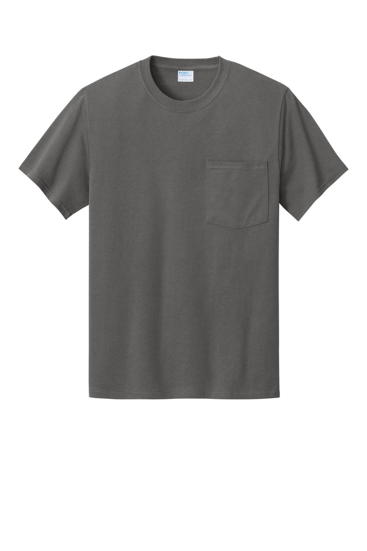 Custom Embroidered Port & Co T-Shirts  in Charcoal