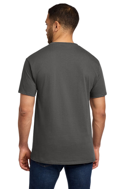 Custom Embroidered Port & Co T-Shirts  in Charcoal