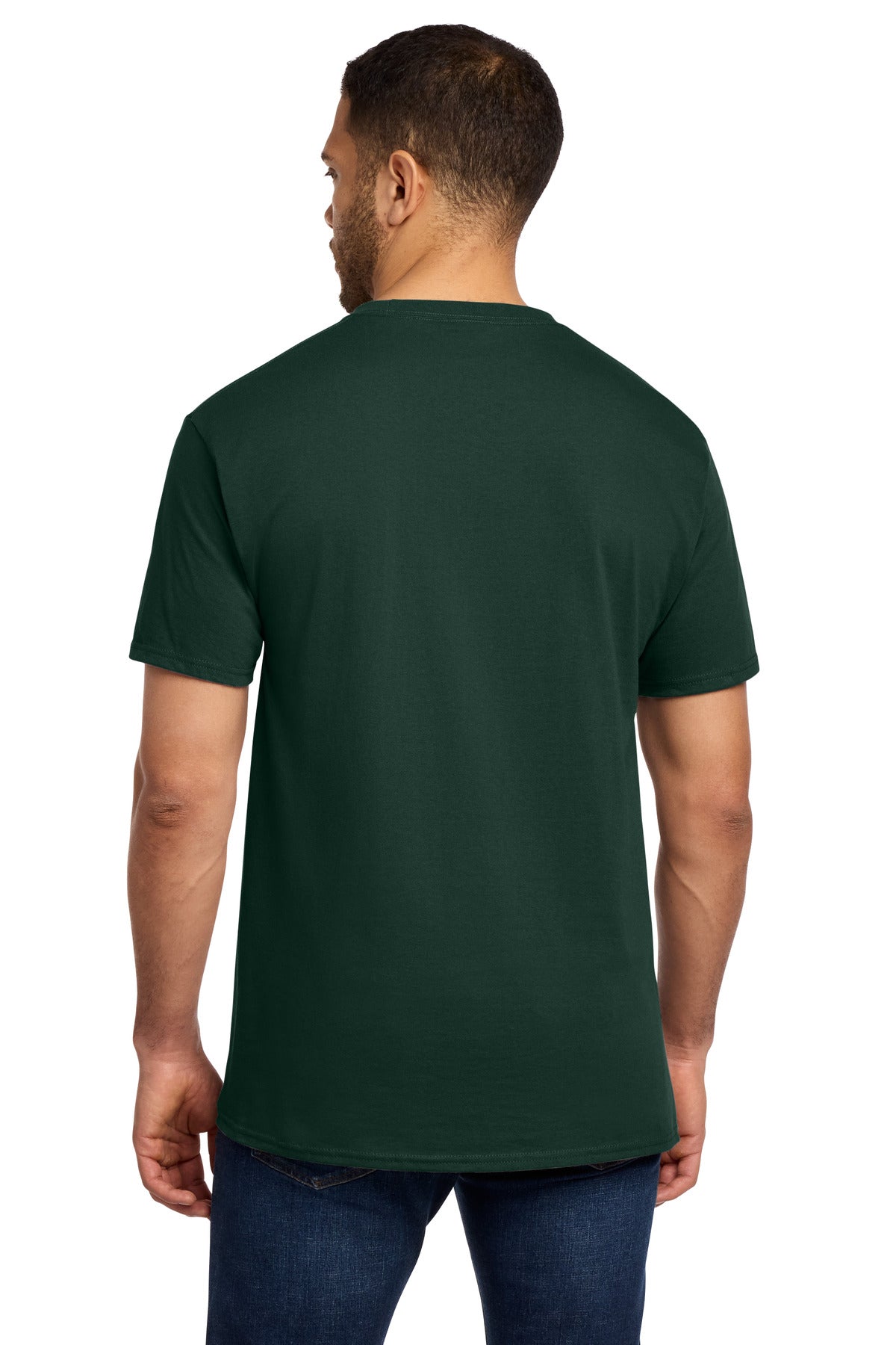 Custom Embroidered Port & Co T-Shirts  in Dark Green