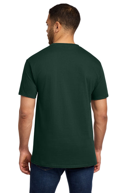Custom Embroidered Port & Co T-Shirts  in Dark Green