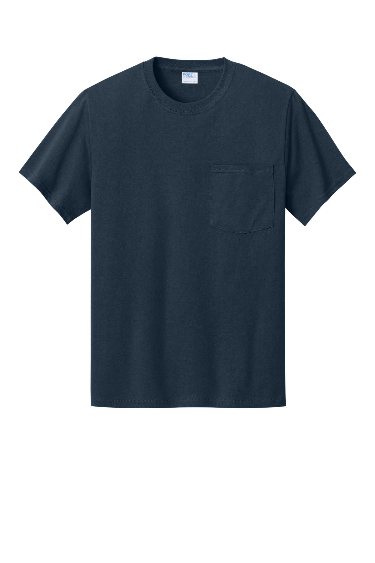 Custom Embroidered Port & Co T-Shirts  in Deep Navy