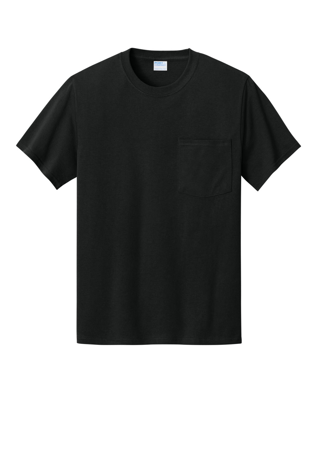 Custom Embroidered Port & Co T-Shirts  in Jet Black