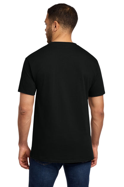 Custom Embroidered Port & Co T-Shirts  in Jet Black