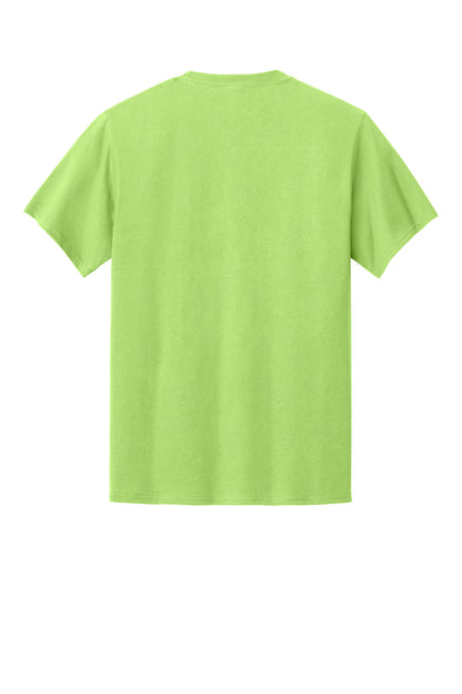 Custom Embroidered Port & Co T-Shirts  in Lime