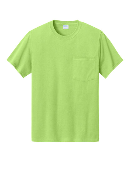 Custom Embroidered Port & Co T-Shirts  in Lime
