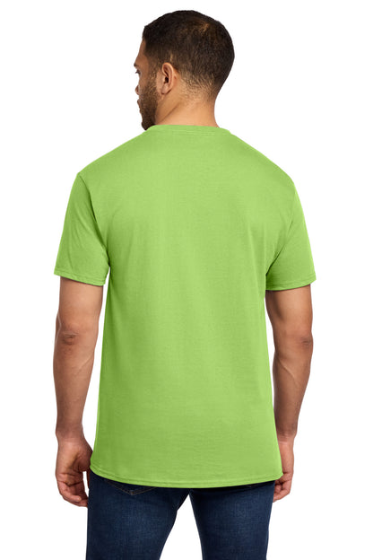 Custom Embroidered Port & Co T-Shirts  in Lime