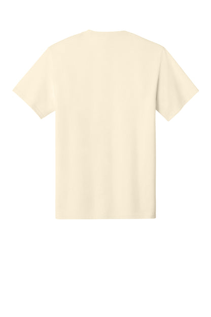 Custom Embroidered Port & Co T-Shirts  in Natural