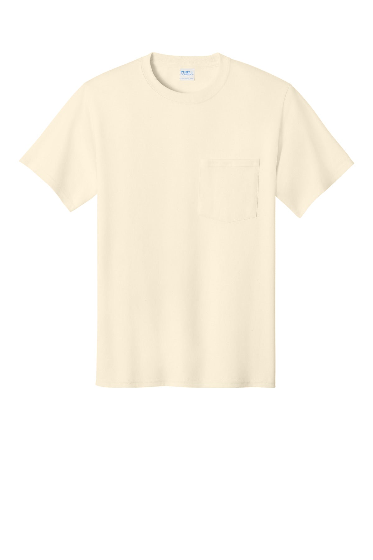 Custom Embroidered Port & Co T-Shirts  in Natural