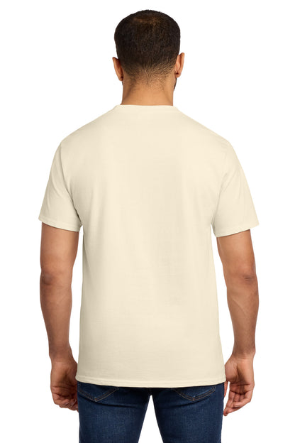 Custom Embroidered Port & Co T-Shirts  in Natural