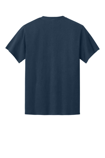 Custom Embroidered Port & Co T-Shirts  in Navy