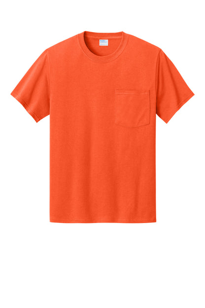 Custom Embroidered Port & Co T-Shirts  in Orange