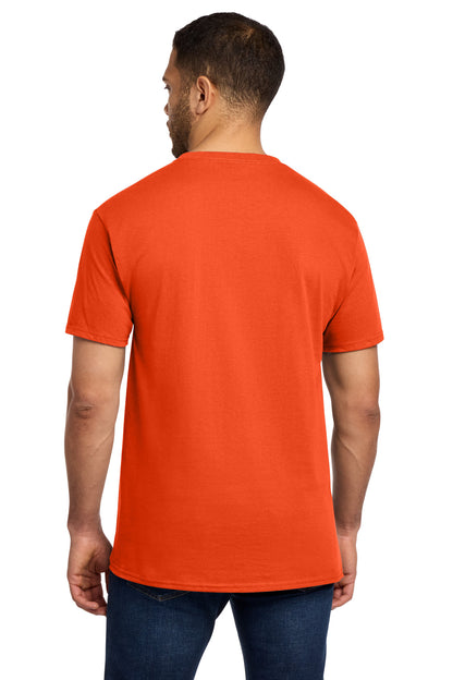 Custom Embroidered Port & Co T-Shirts  in Orange