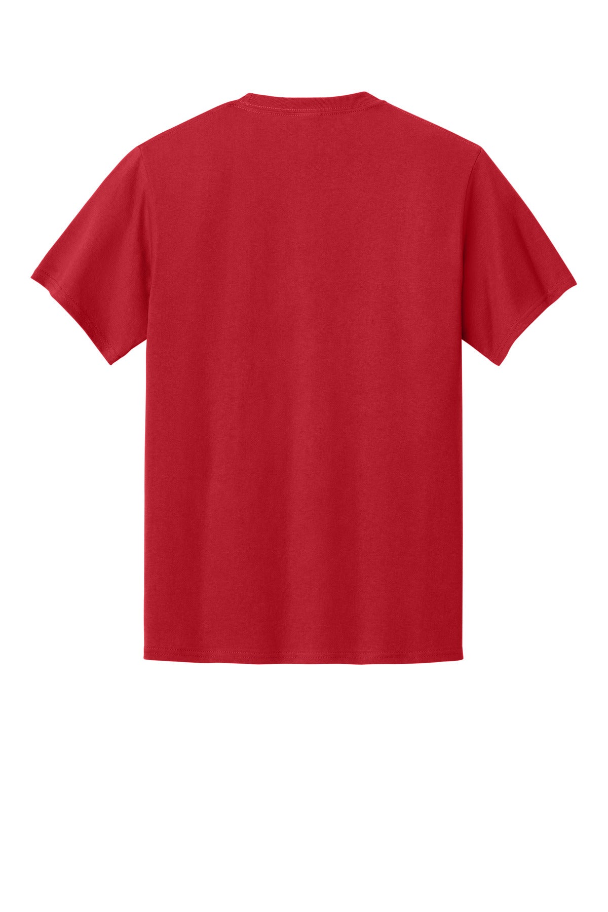 Custom Embroidered Port & Co T-Shirts  in Red
