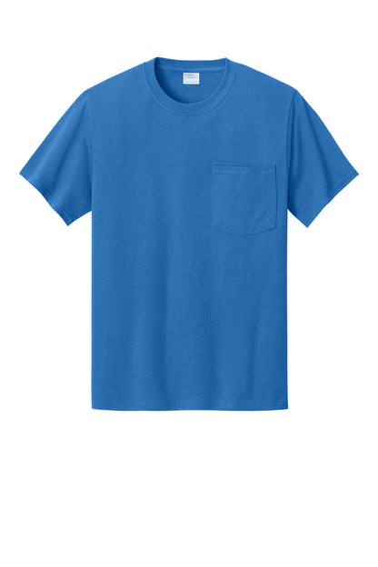 Custom Embroidered Port & Co T-Shirts  in Royal