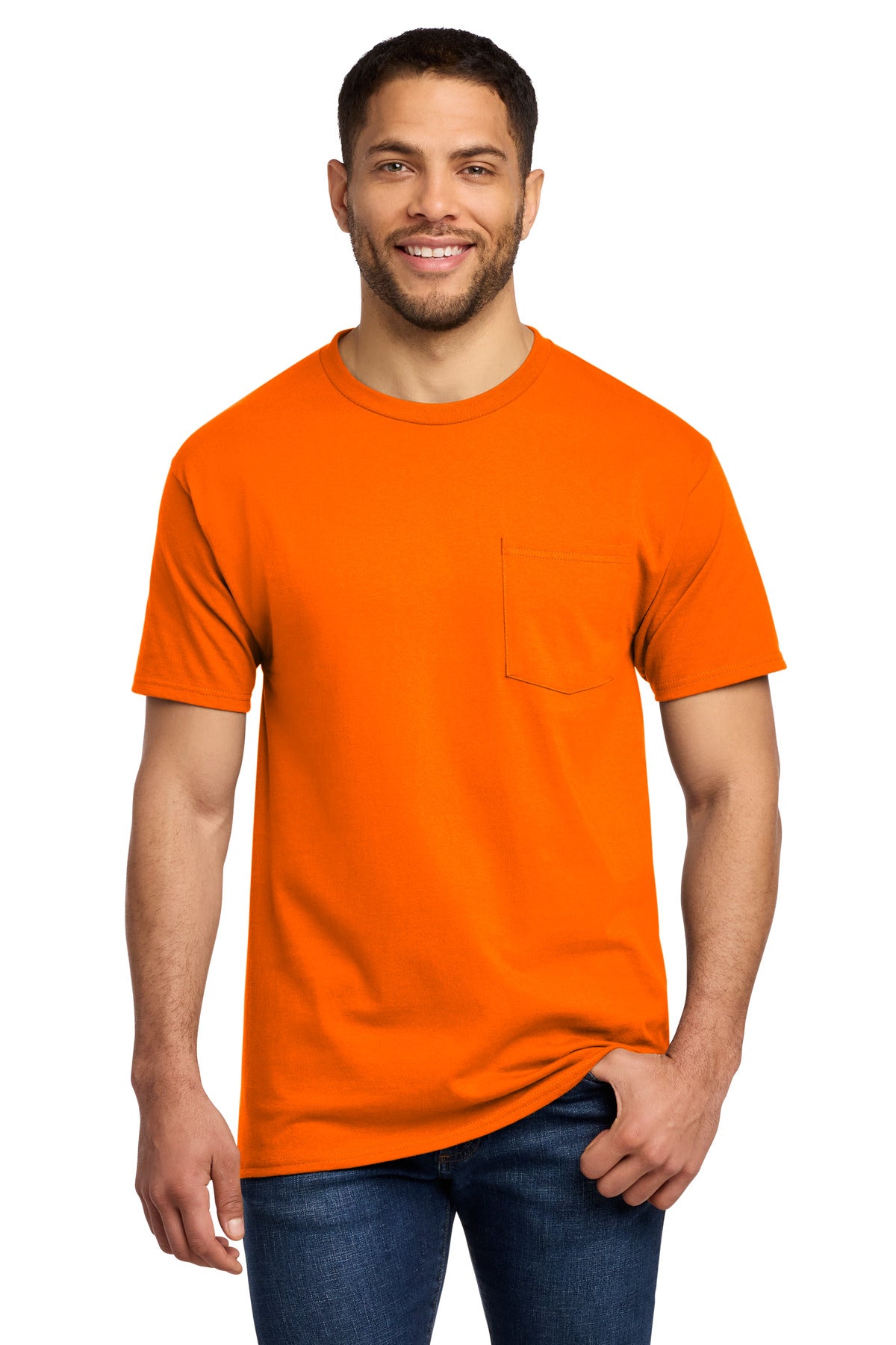 Custom Embroidered Port & Co T-Shirts  in S. Orange