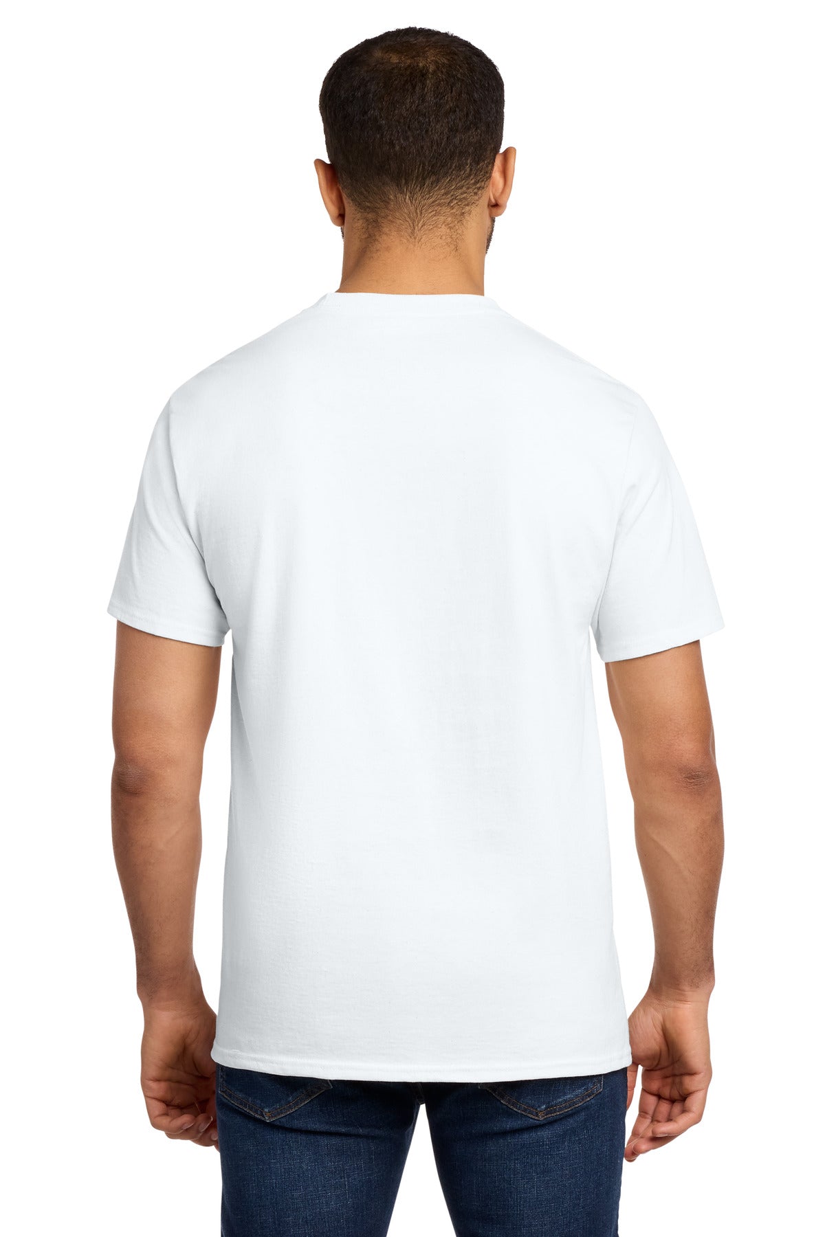 Custom Embroidered Port & Co T-Shirts  in White