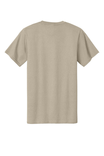 Custom Embroidered Port & Co Clothing in Light Sand