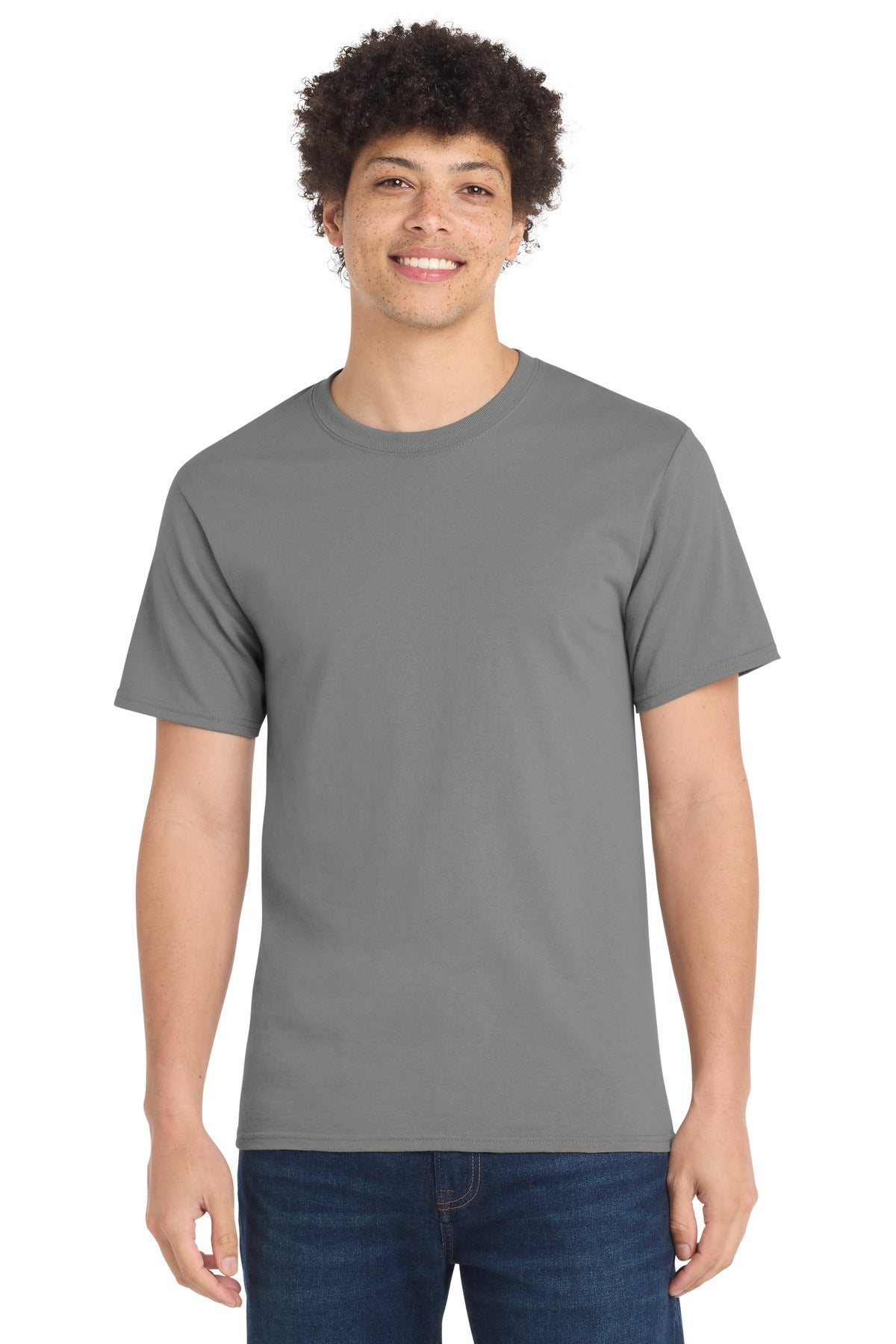 Custom Embroidered Port & Co Clothing in Medium Grey