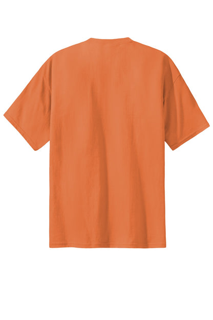 Custom Embroidered Port & Co Clothing in Orange Sherbet