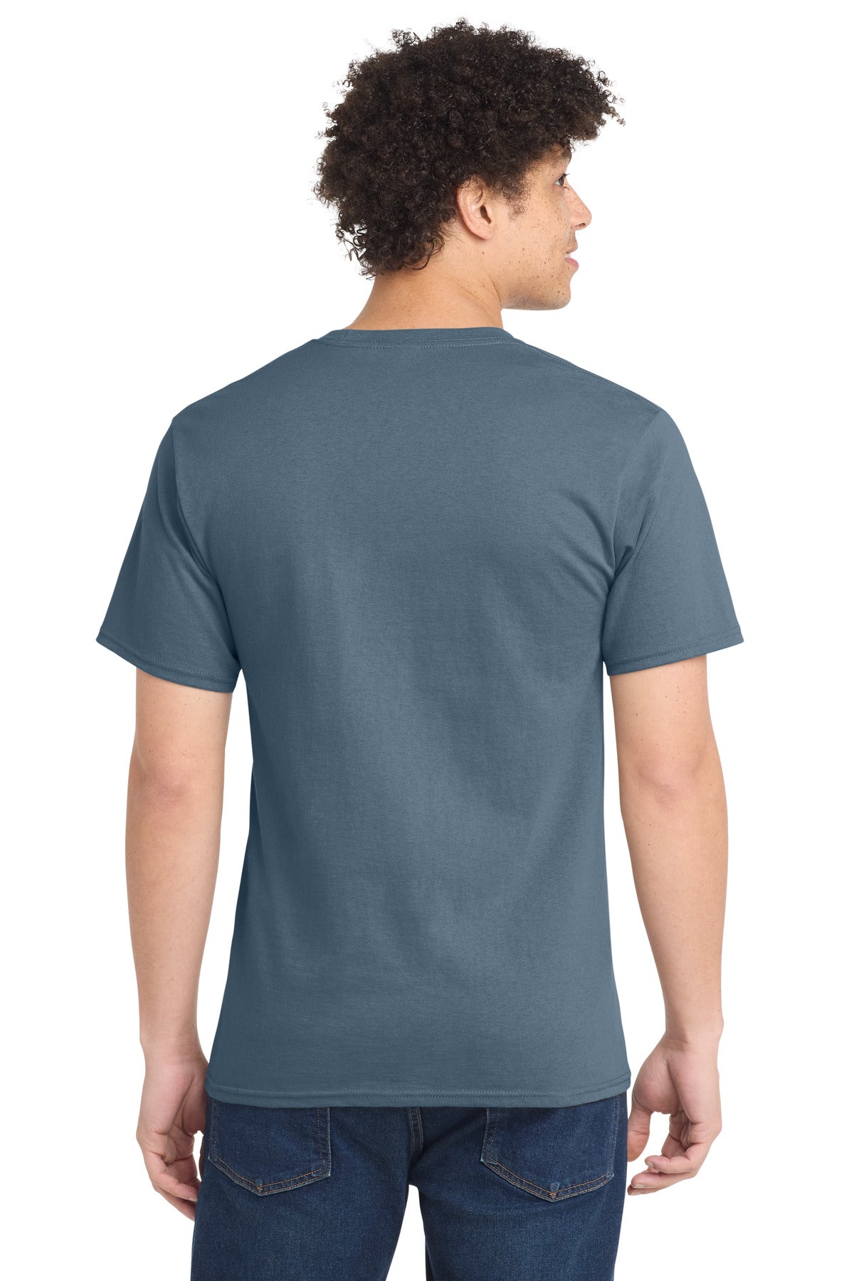 Custom Embroidered Port & Co Clothing in Stonewashed Blue