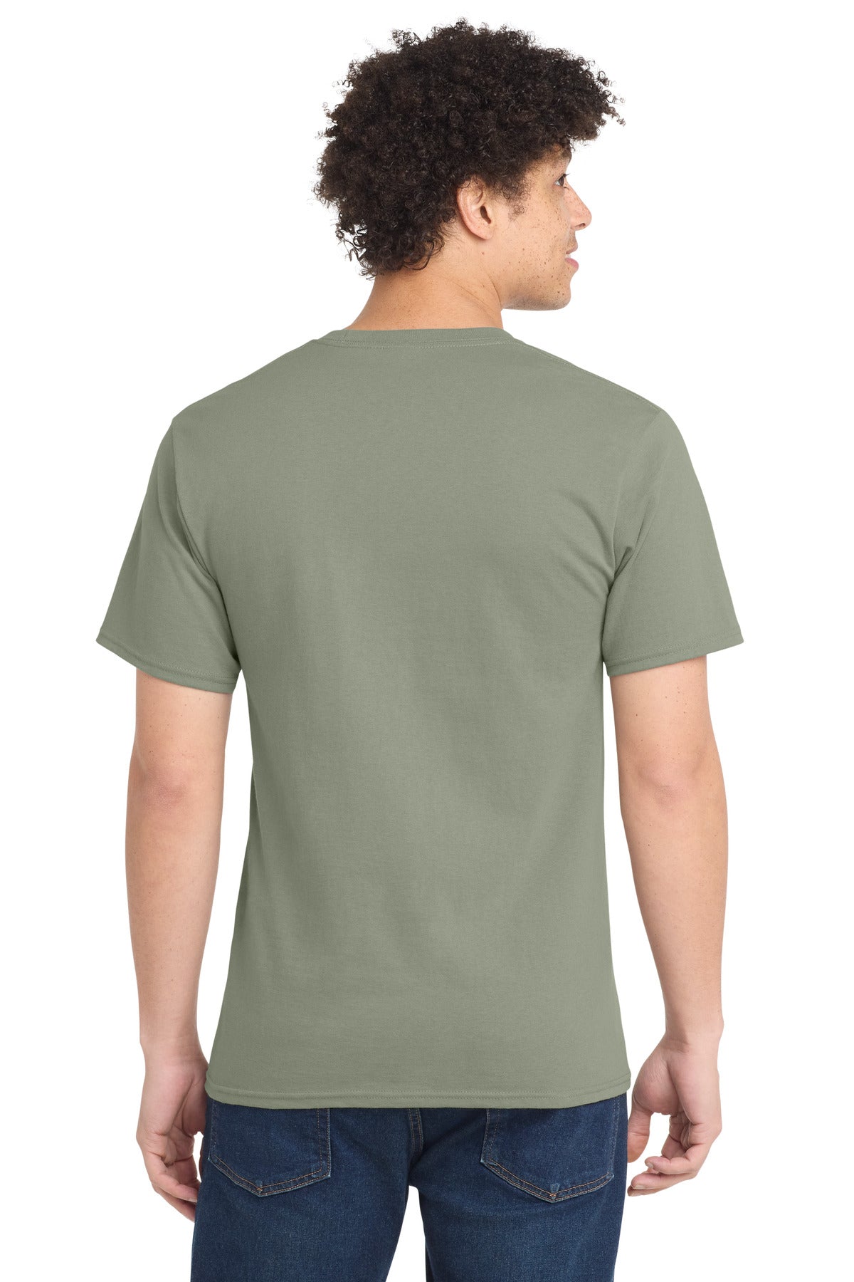 Custom Embroidered Port & Co Clothing in Stonewashed Green