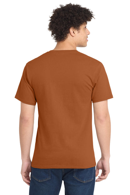 Custom Embroidered Port & Co Clothing in Texas Orange