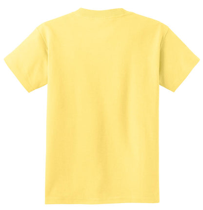 Port & Company Youth Essential Tee. PC61Y Daffodil Yellow