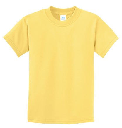 Port & Company Youth Essential Tee. PC61Y Daffodil Yellow
