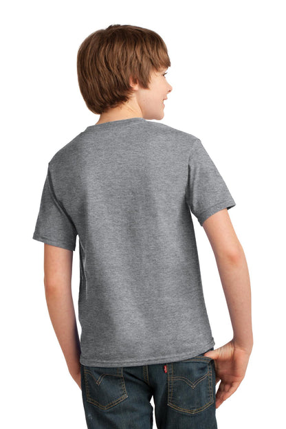 Custom Embroidered Port & Company Youth Essential Tee. PC61Y,Athletic Heather