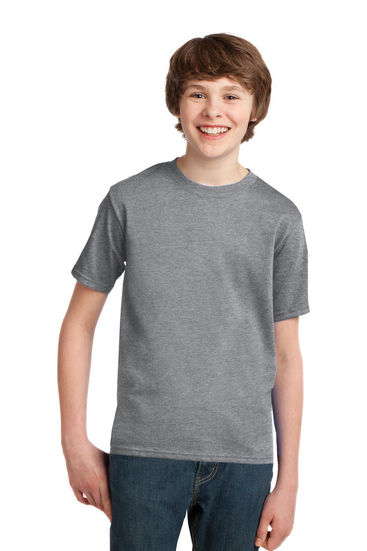 Port & Company Youth Essential Tee. PC61Y Athletic Heather