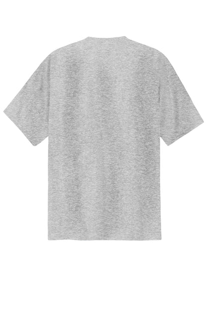 Custom Embroidered Port & Co T-Shirts  in Ash