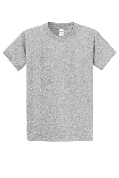 Custom Embroidered Port & Co T-Shirts  in Ash