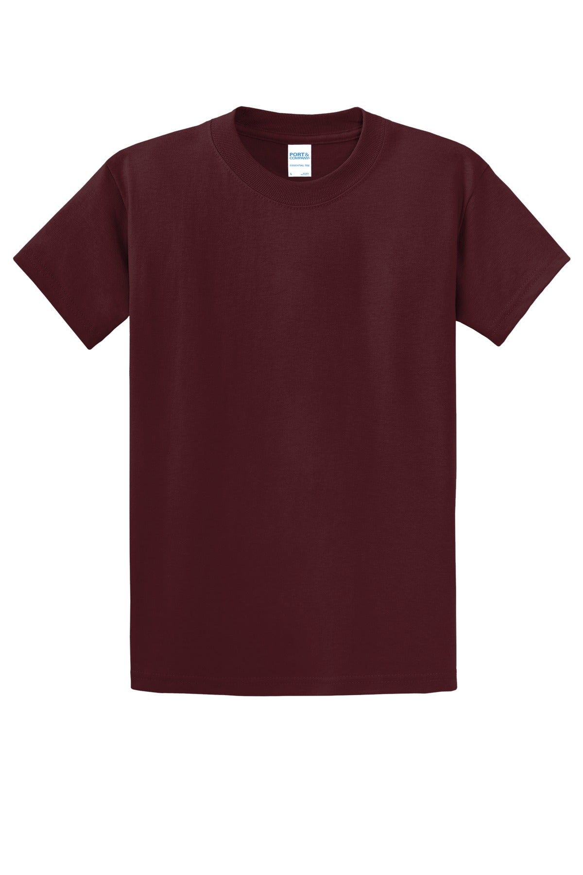 Custom Embroidered Port & Co T-Shirts  in Athletic Maroon