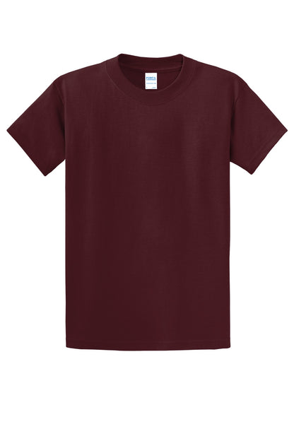 Custom Embroidered Port & Co T-Shirts  in Athletic Maroon