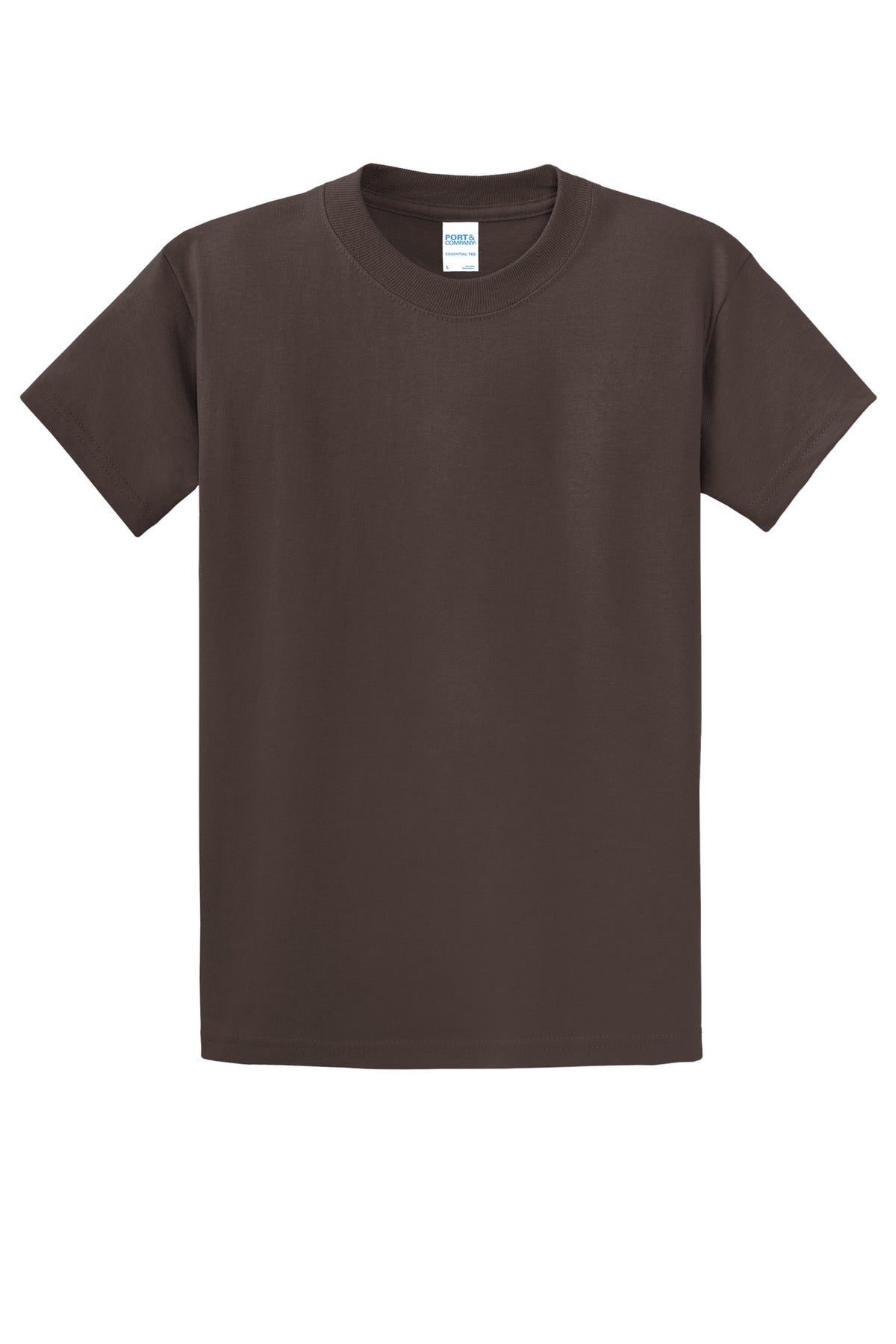 Custom Embroidered Port & Co T-Shirts  in Brown