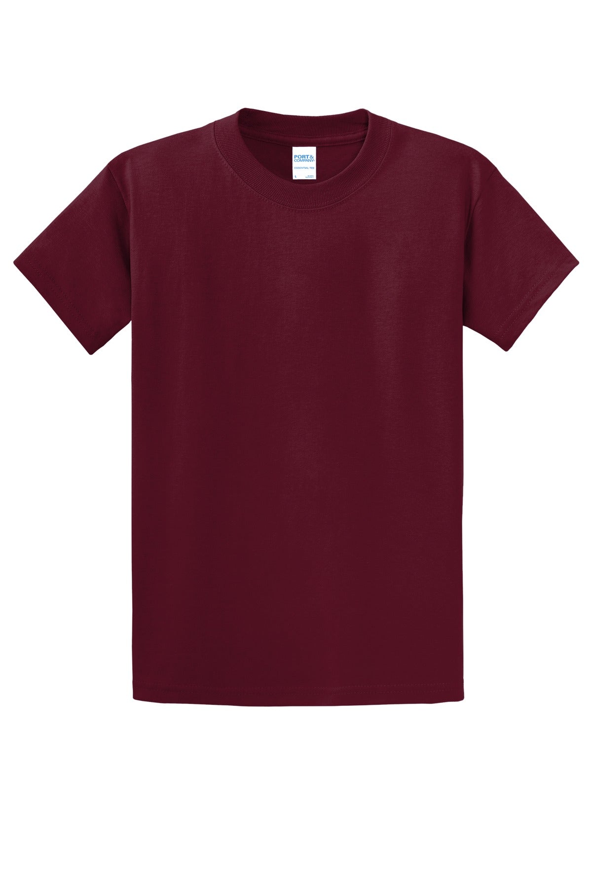 Custom Embroidered Port & Co T-Shirts  in Cardinal