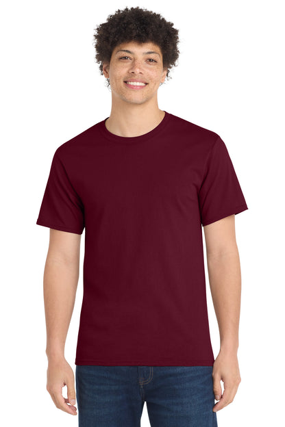 Custom Embroidered Port & Co T-Shirts  in Cardinal
