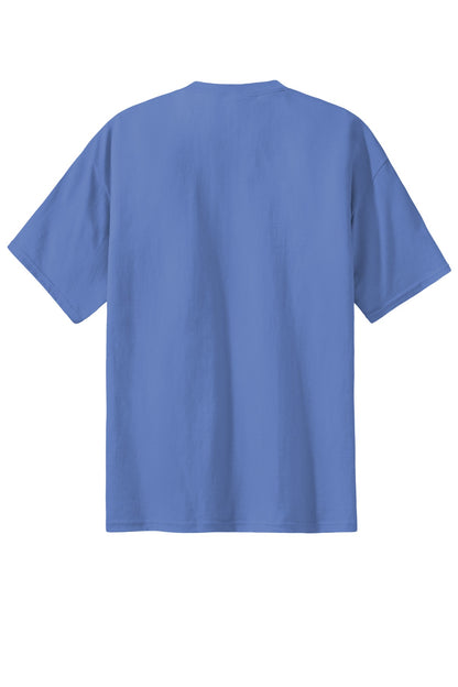 Custom Embroidered Port & Co T-Shirts  in Carolina Blue