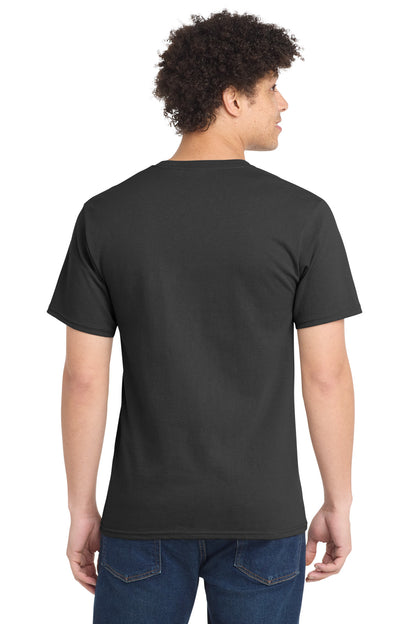 Custom Embroidered Port & Co T-Shirts  in Charcoal