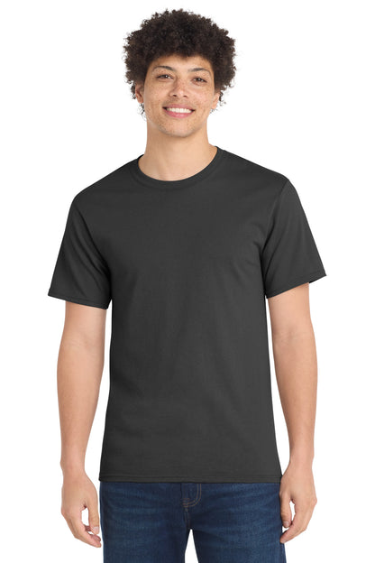 Custom Embroidered Port & Co T-Shirts  in Charcoal