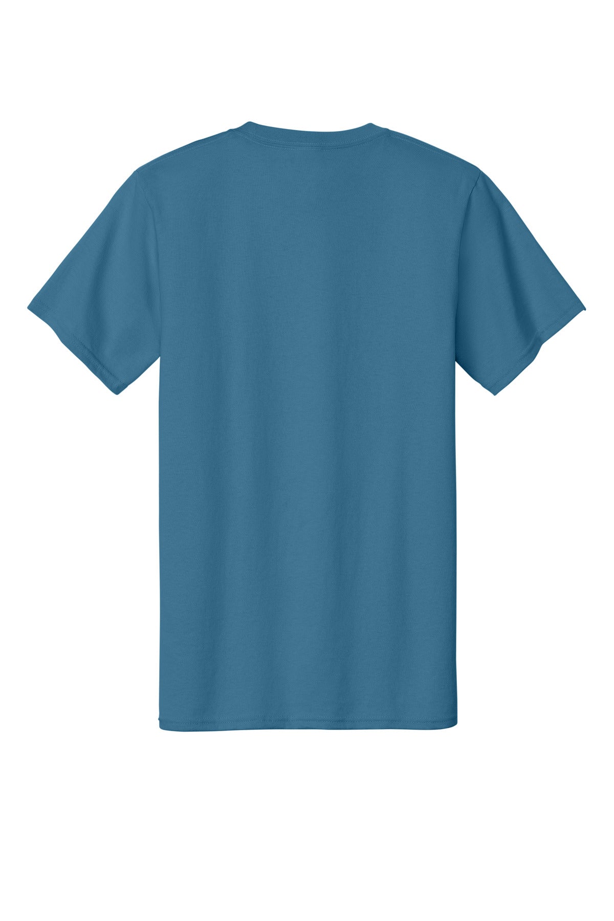 Custom Embroidered Port & Co T-Shirts  in Colonial Blue