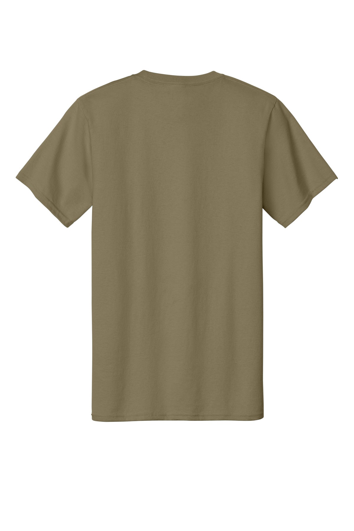Custom Embroidered Port & Co T-Shirts  in Coyote Brown