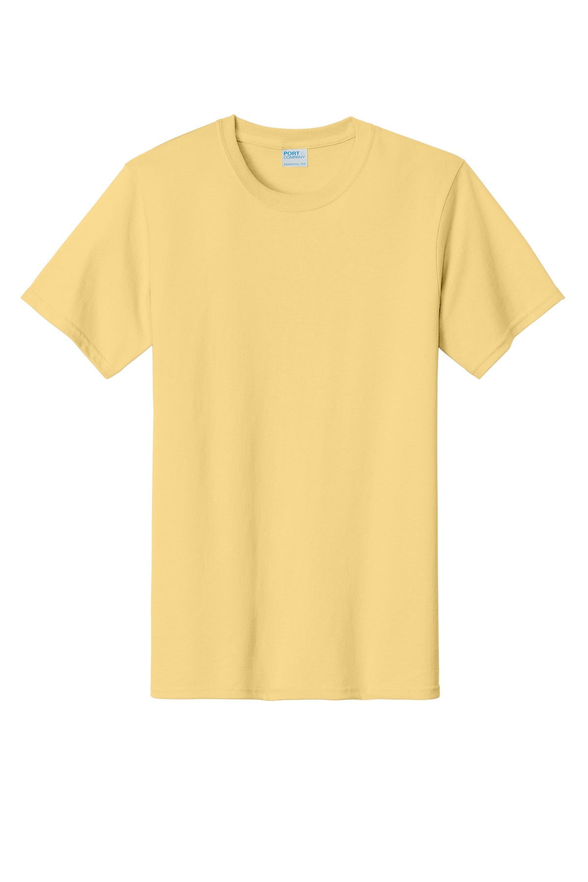 Custom Embroidered Port & Co T-Shirts  in Daffodil Yellow